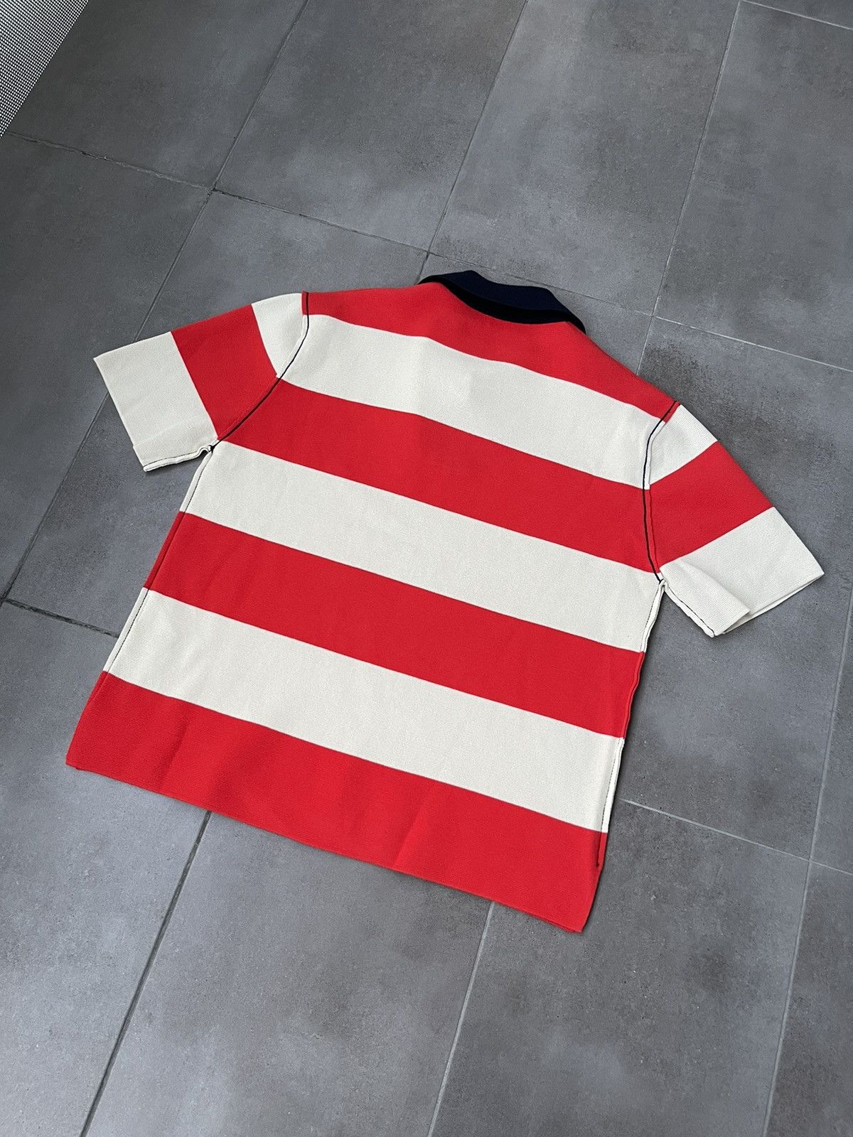 Sunnei !DS! SS23 Sunnei Maglia Unita S/S Stripped Polo Tee Size US M / EU 48-50 / 2 - 15 Thumbnail