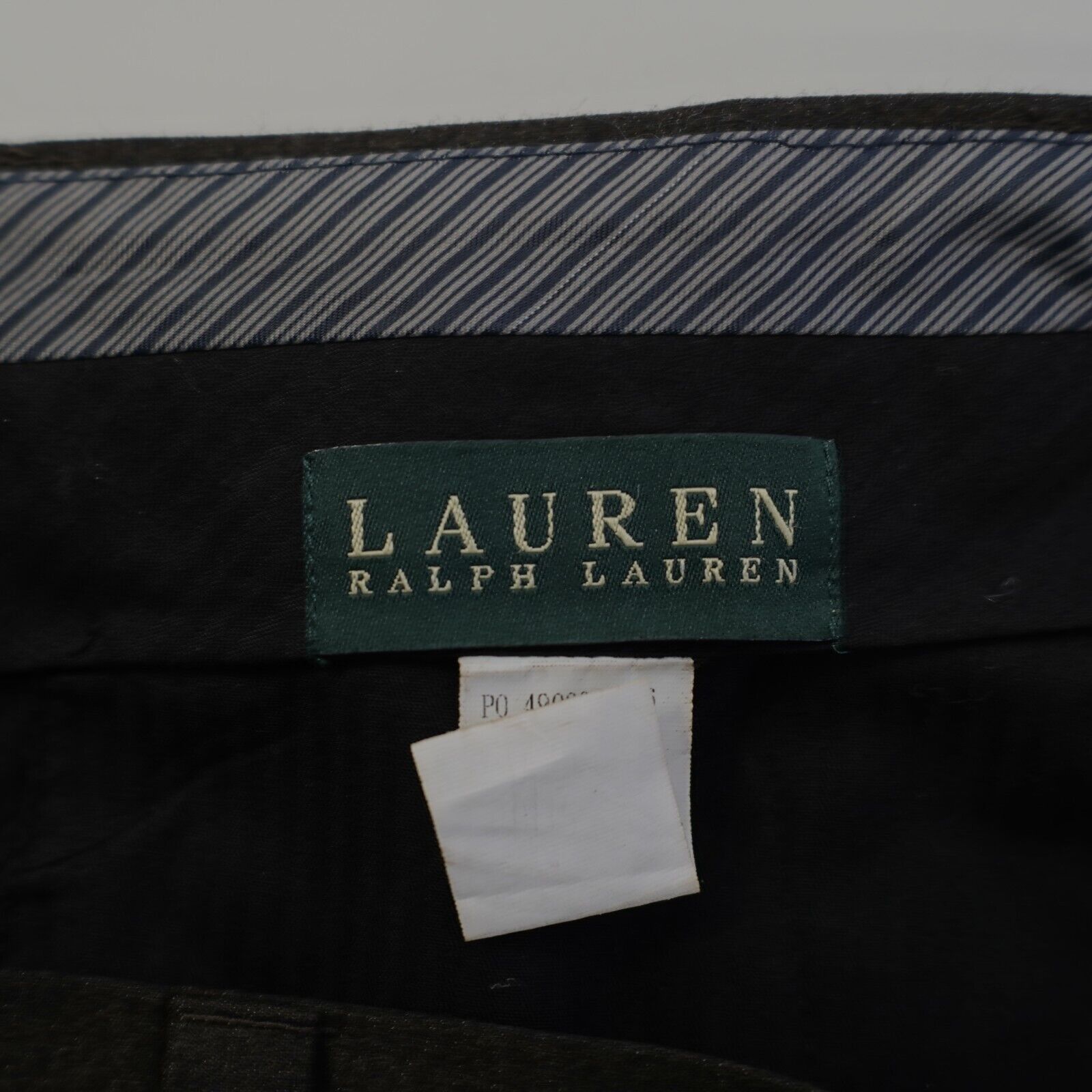 Lauren Ralph Lauren Lauren Ralph Lauren Flannel Wool Brown Flat Front Mid Rise 3 Size 38R - 5 Thumbnail