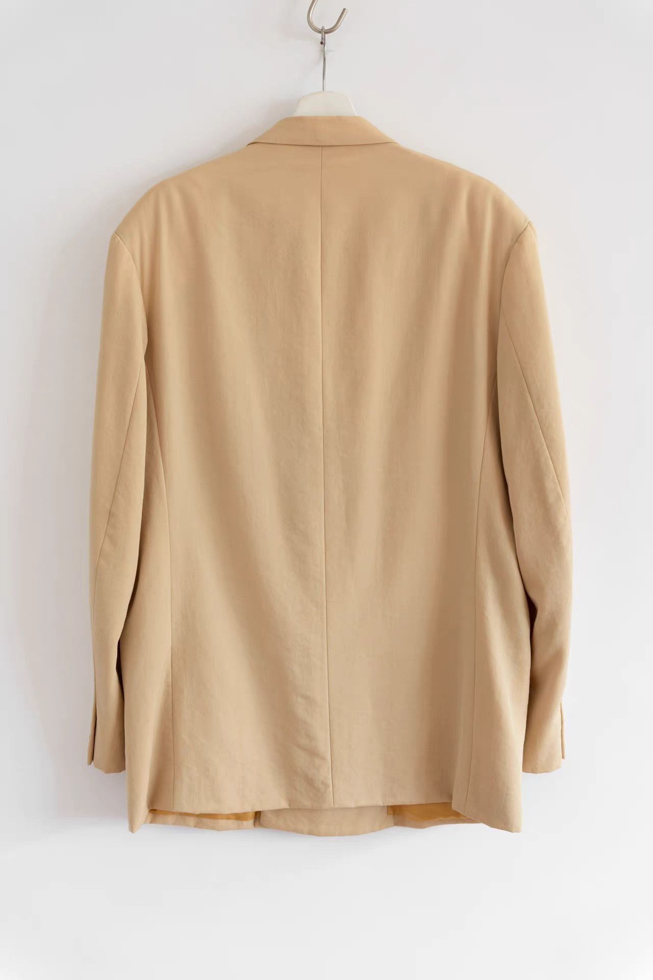 Yohji Yamamoto Yohji Yamamoto 92aw Minimalist Light Yellow Blazer K4 Size US S / EU 44-46 / 1 - 2 Thumbnail