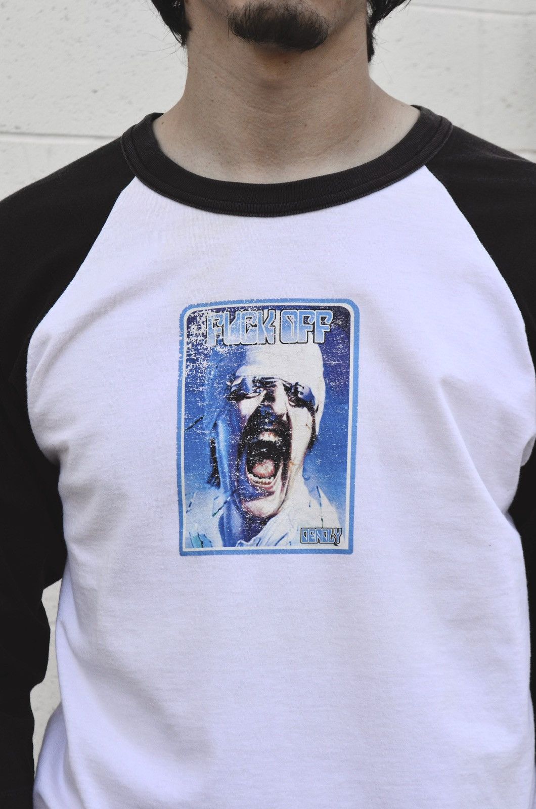 Vintage VTG 90’s Deadly Scorpions Parody 3/4 Sleeve Graphic Shirt Size US L / EU 52-54 / 3 - 3 Thumbnail