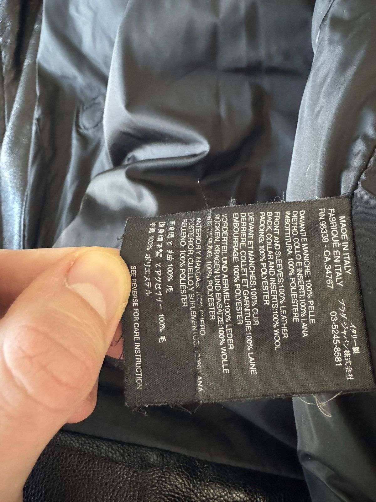 Prada Prada Early 2000’s Leather Wool Jacket Black Rare Designer Size US L / EU 52-54 / 3 - 10 Thumbnail