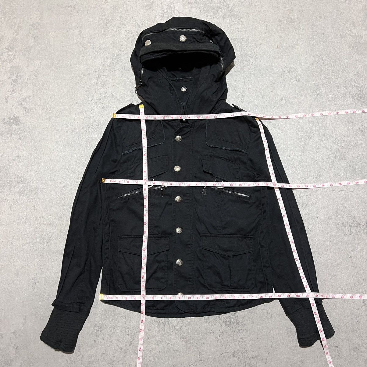 Japanese Brand Scissors Apocalypse Cyber Bono Cargo Jacket GOA LGB Style Size US M / EU 48-50 / 2 - 10 Thumbnail