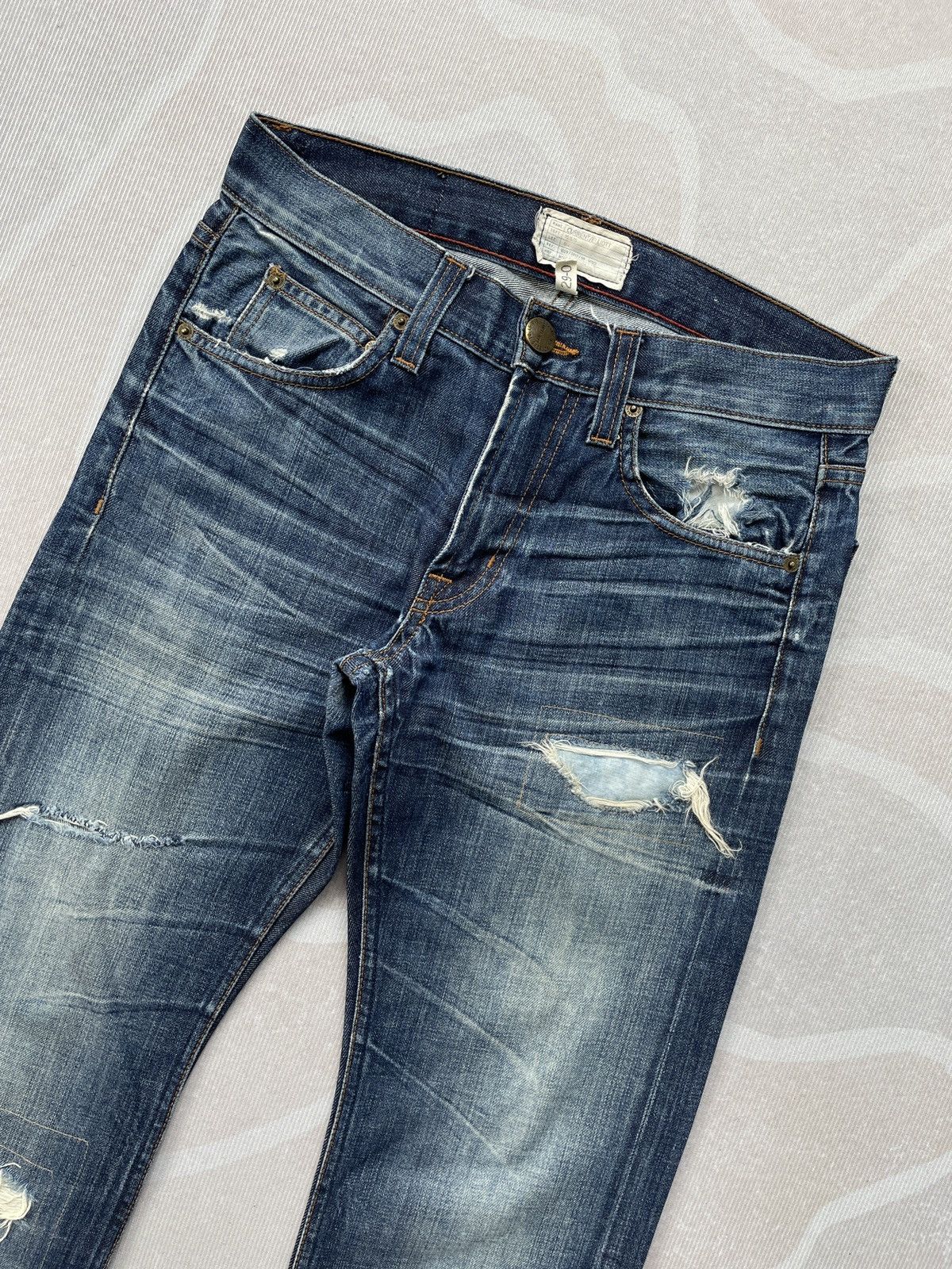 Current/Elliot × Elliott Current Elliott Slim Straight Jeans (P71) Size 30" / US 8 / IT 44 - 3 Thumbnail