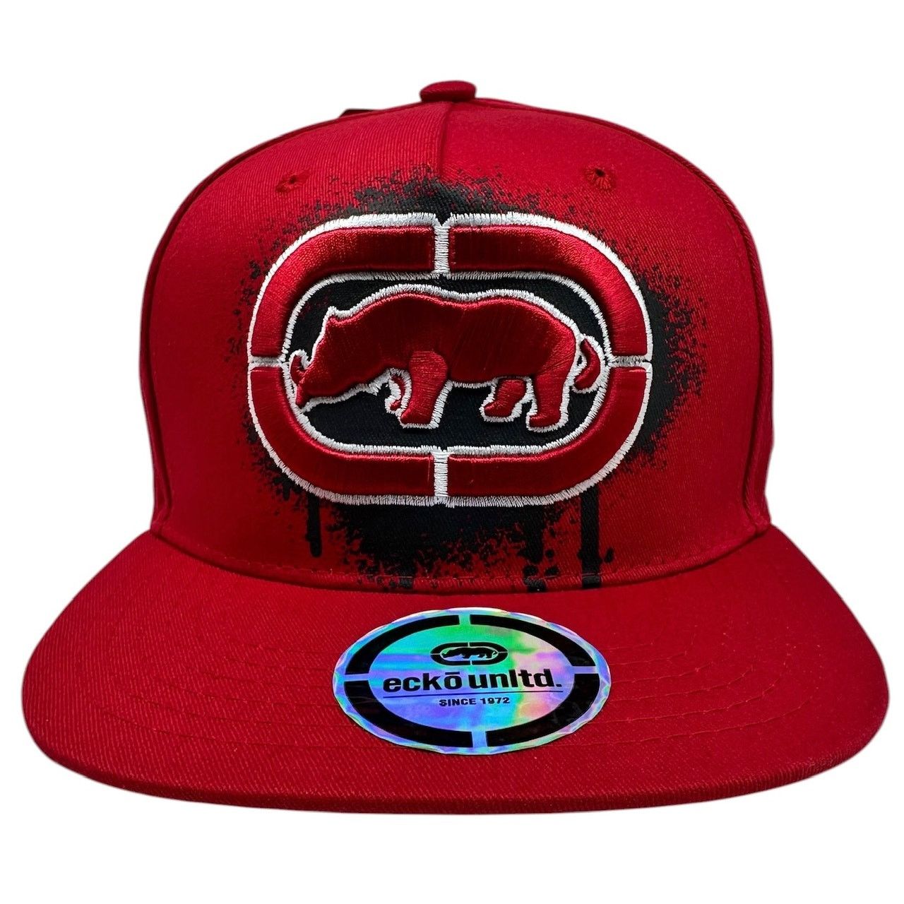 Ecko Unltd. Ecko Unltd Snapback Hat 3D Embroidered Logo Splatter Print Size ONE SIZE - 2 Thumbnail