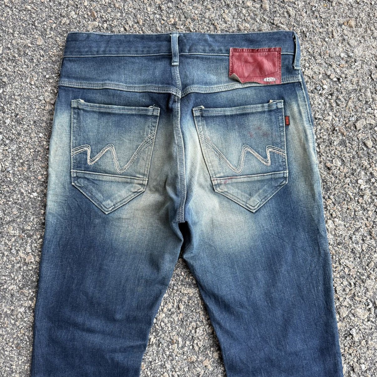 Edwin VINTAGE EDWIN JERSEY SKINNY FADED RIPPEP JEAN PANTS Size US 32 / EU 48 - 10 Thumbnail