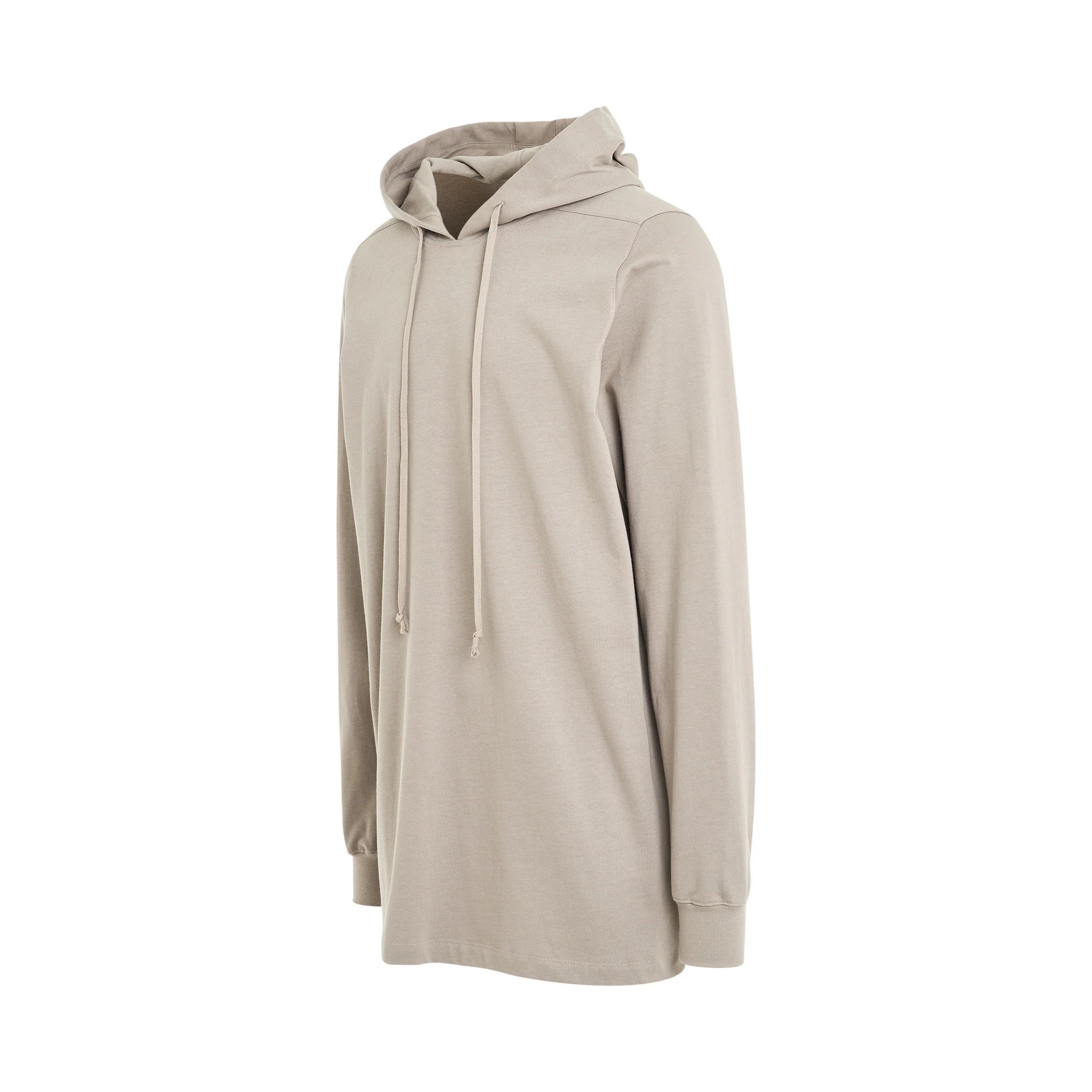 Rick Owens o1mris0824 Drawstring Long Hoodie in Pearl Size US M / EU 48-50 / 2 - 3 Thumbnail