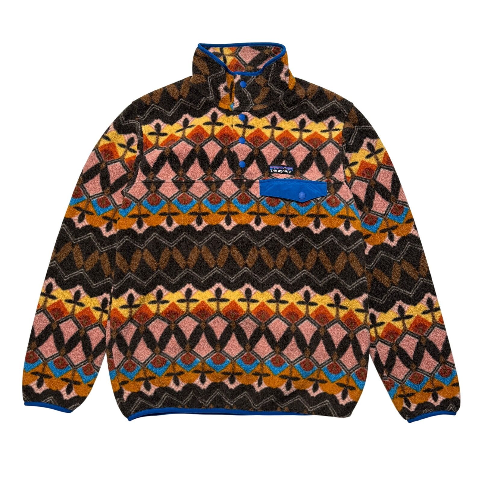 Patagonia Patagonia Synchilla Companions Big Anthos Pink Aztec Sweater Size XS / US 0-2 / IT 36-38 - 1 Thumbnail