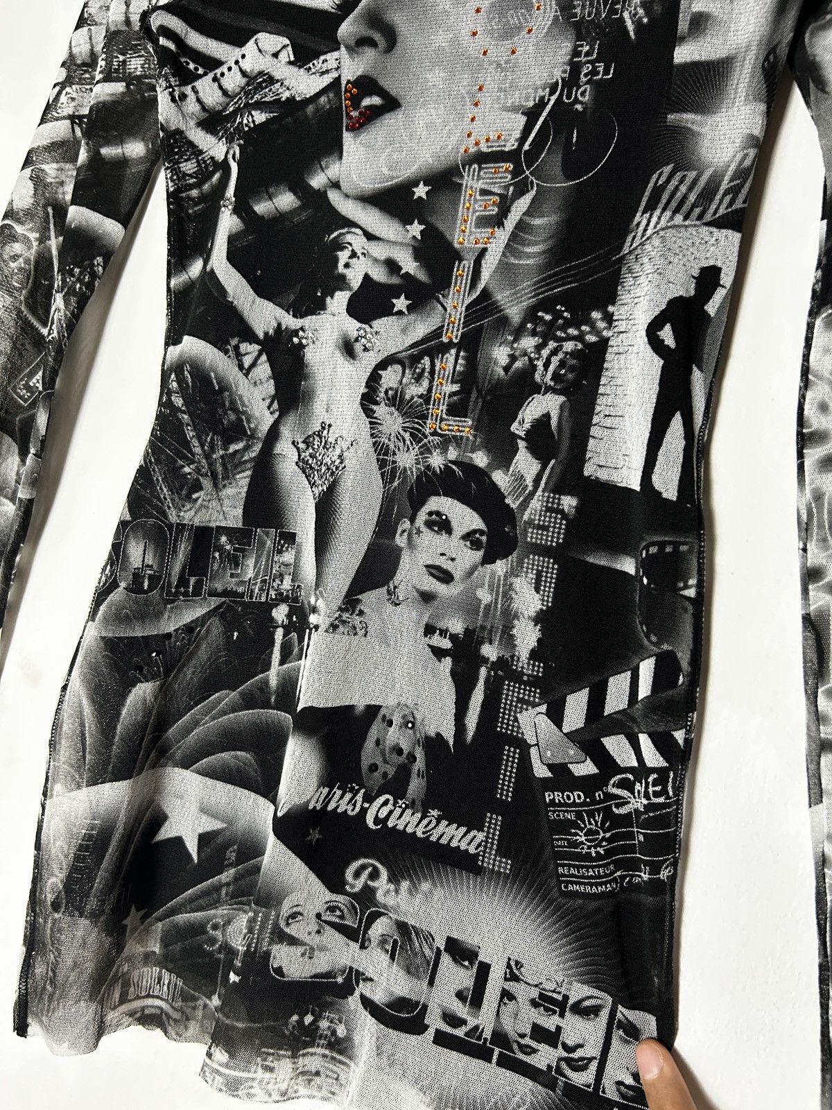 Jean Paul Gaultier 1990’s Archive Jean Paul Gaultier soleil cabaret mesh tank Size XXS / US 00 / IT 34 - 3 Thumbnail