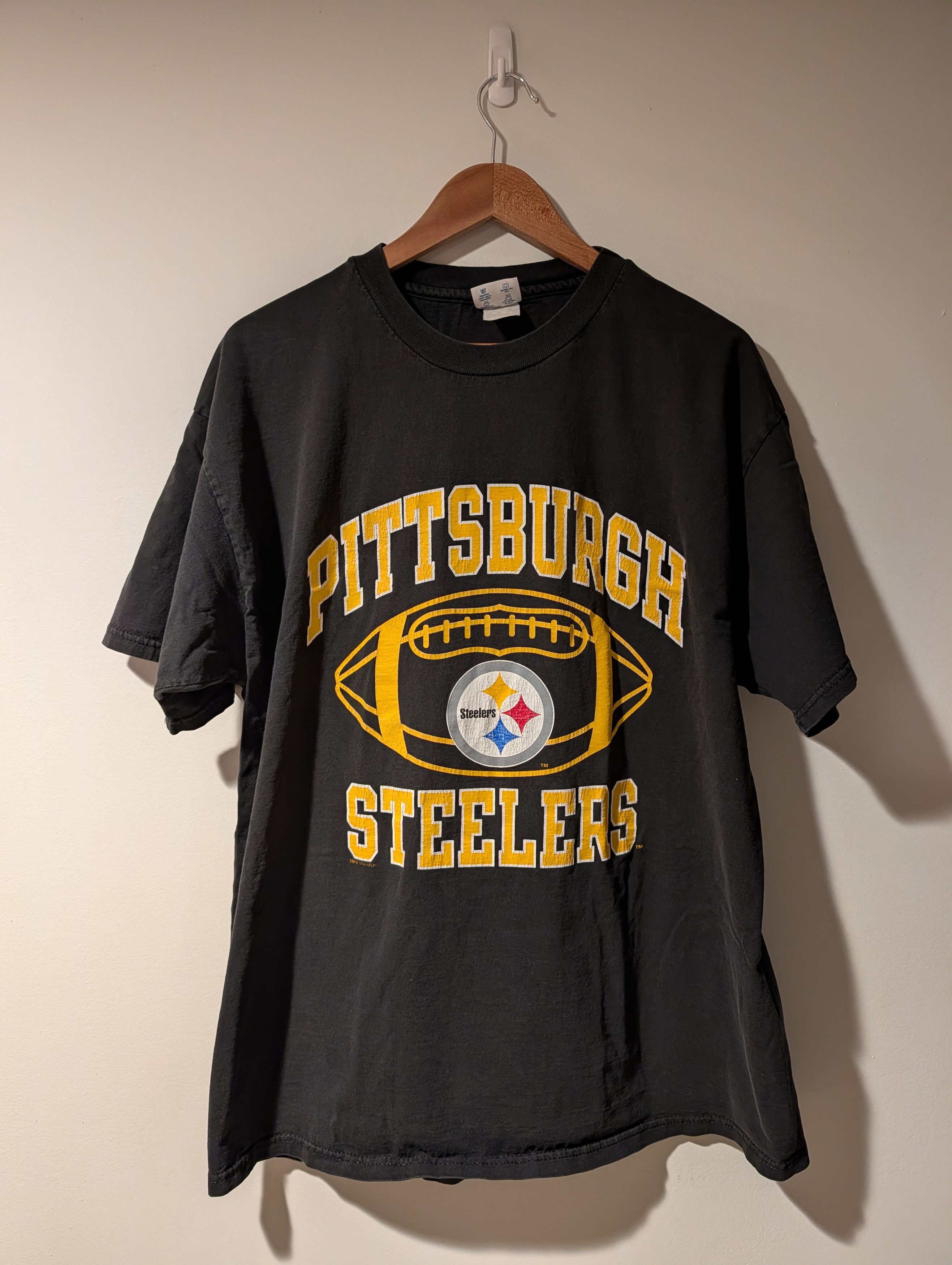 Champion Vintage 1996 Pittsburgh Steelers NFL Football T-Shirt Size US XL / EU 56 / 4 - 1 Thumbnail