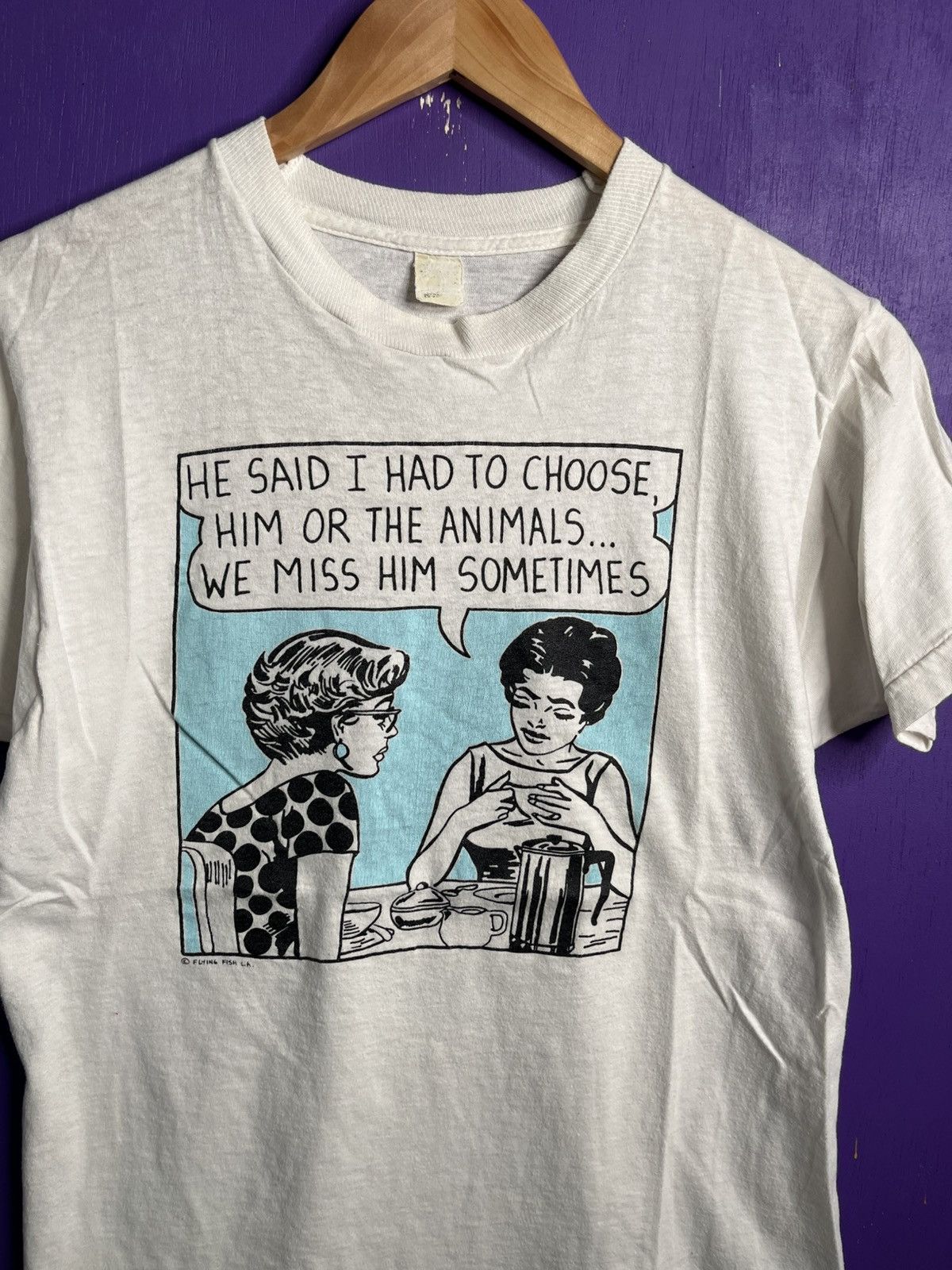 Vintage Vintage 80s Lichtenstein I had to choose art tee Size US M / EU 48-50 / 2 - 3 Thumbnail