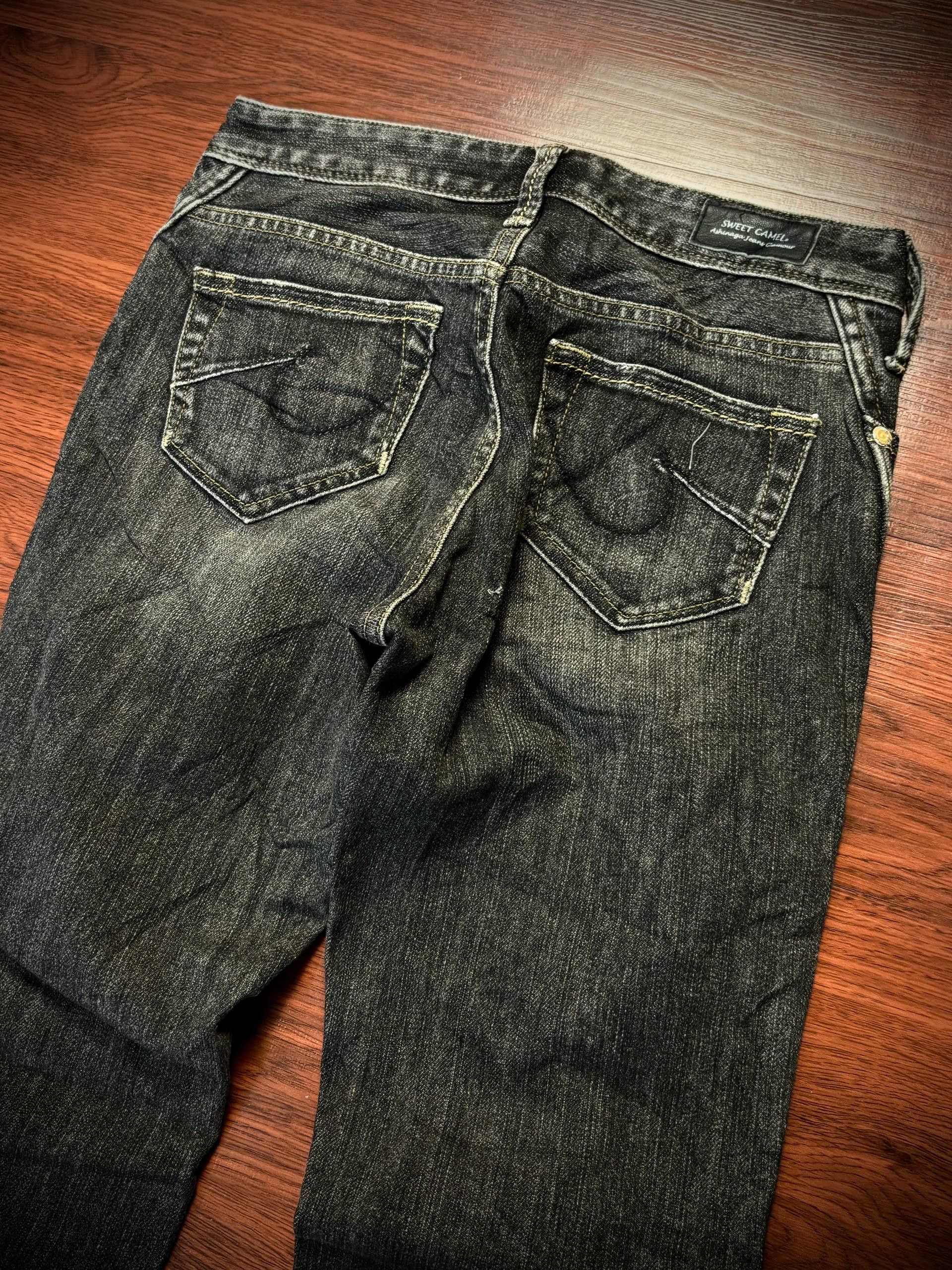 Comme des Garcons Vintage Flare Japanese Jeans Sweet Camel Denim Pants Size 28" / US 6 / IT 42 - 4 Thumbnail