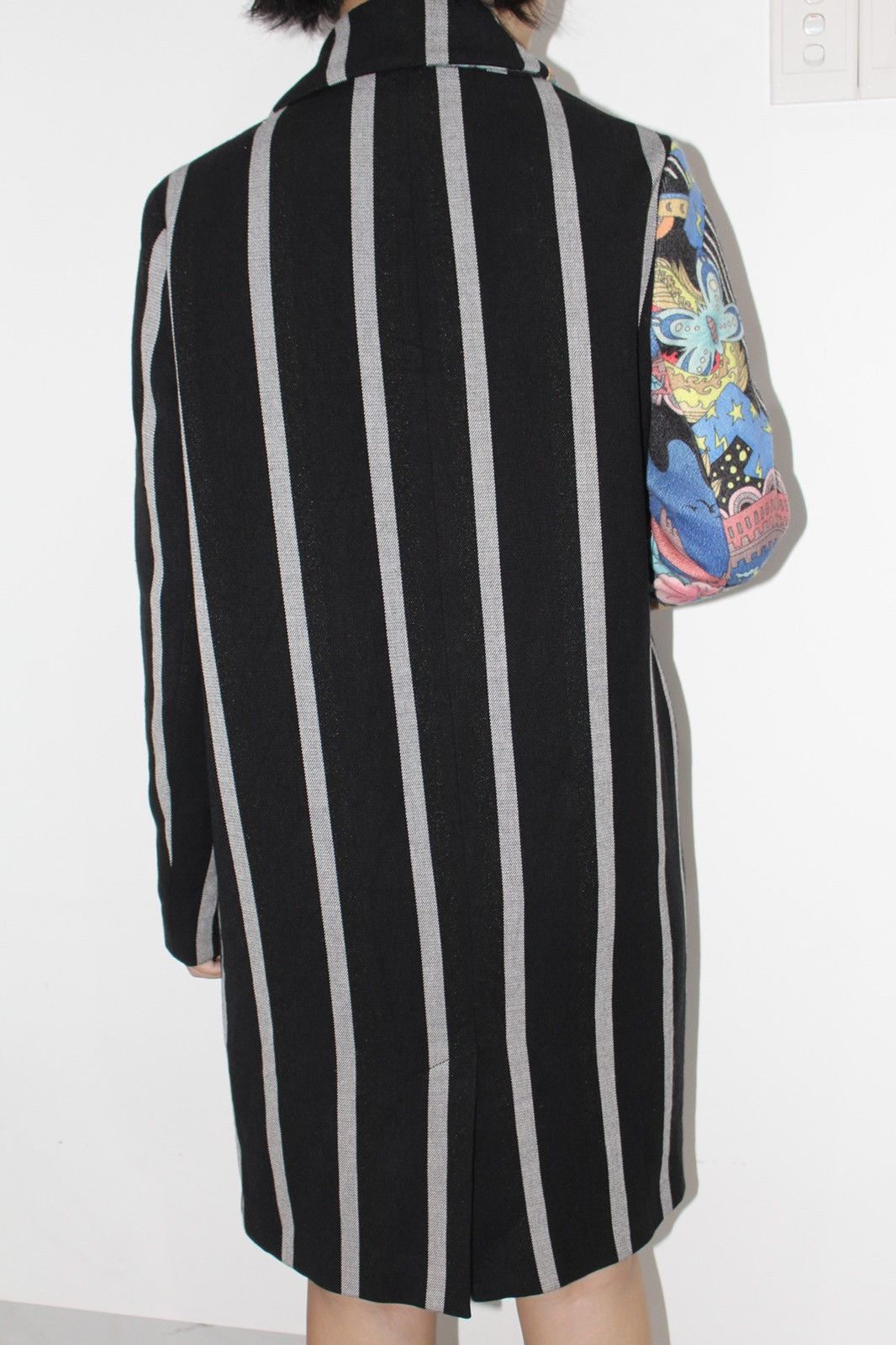 Japanese Brand DRAGON & FLOWER STRIPED LONG COAT Size S / US 4 / IT 40 - 5 Thumbnail