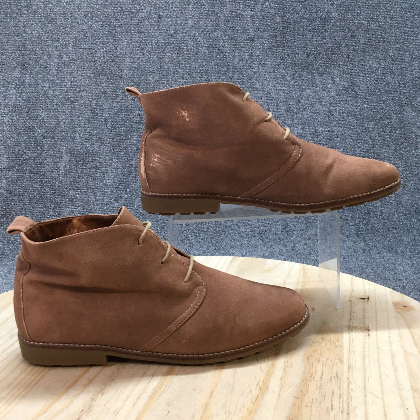 Vintage White Mountain Boots Womens 11 M Anderson Chukka Brown Faux Leather Ankle Top Shoes Brown Boots Womens 11 M Chukka Casual Classic Shoes Size L / US 10 / IT 46 - 2 Thumbnail