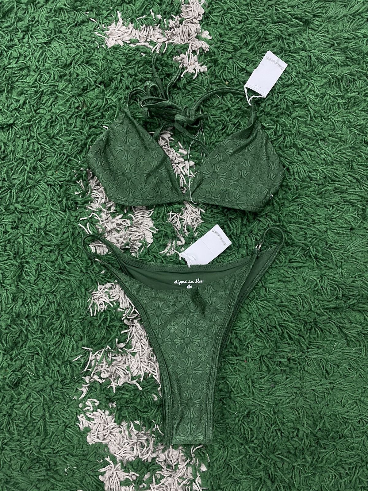 Chrome Hearts Chrome Hearts Bikini Top And Bottom Swimsuit Medium | Grailed