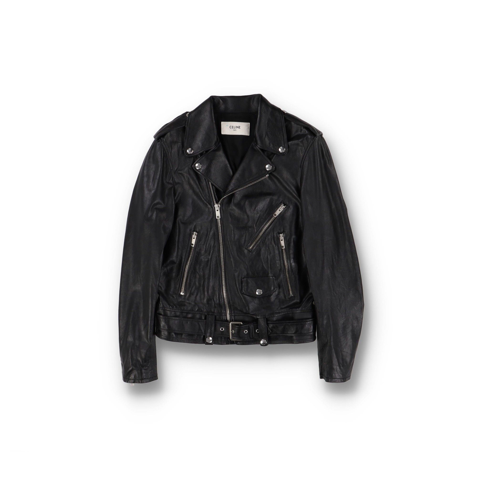 Celine × Hedi Slimane SS20 Brown Chocolate Loose Blouson Lamb