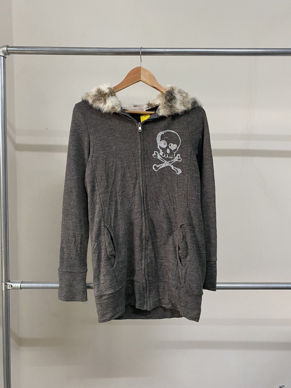 Hysteric Glamour KARY JAPAN SKULL PUNK GRUNGE FUR JACKET MOHAIR 90s LGB Size M / US 6-8 / IT 42-44 - 12 Thumbnail