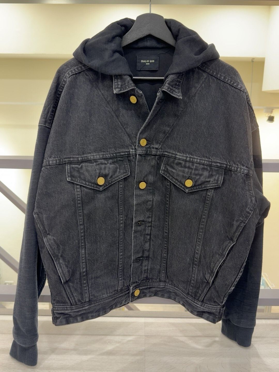 Fear of God Fear of God Black Denim Jacket Size US M / EU 48-50 / 2 - 1 Thumbnail