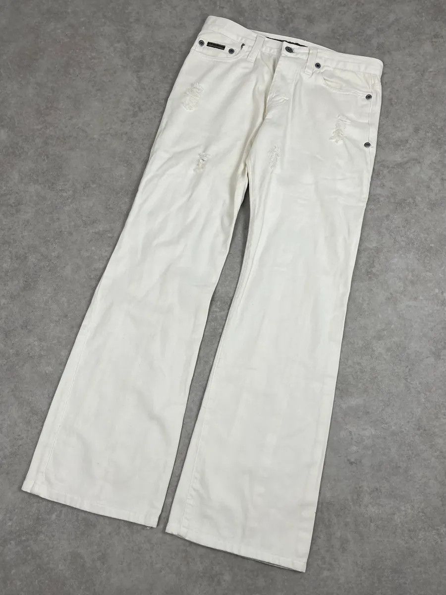 Dolce & Gabbana AW2003 Dolce & Gabbana White Distressed Pants Size US 32 / EU 48 - 5 Thumbnail