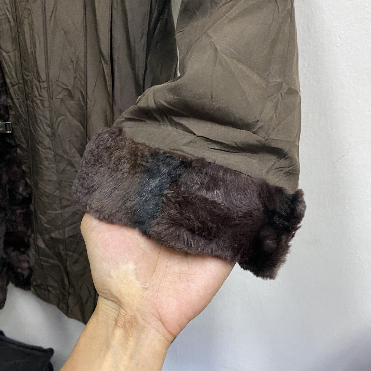 Balmain Balmain Paris brown reversible Faux Fur trimmed Coat Size US L / EU 52-54 / 3 - 9 Thumbnail