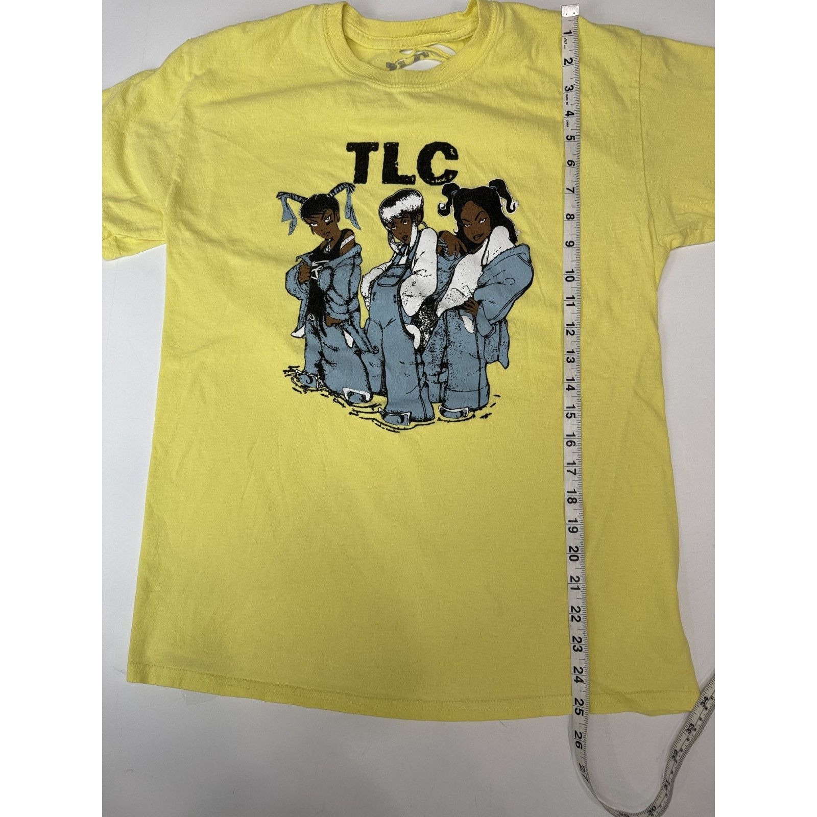 Other TLC Tee Shirt Yellow Lisa Lopes Distressed 90s Medium Size M / US 6-8 / IT 42-44 - 6 Thumbnail