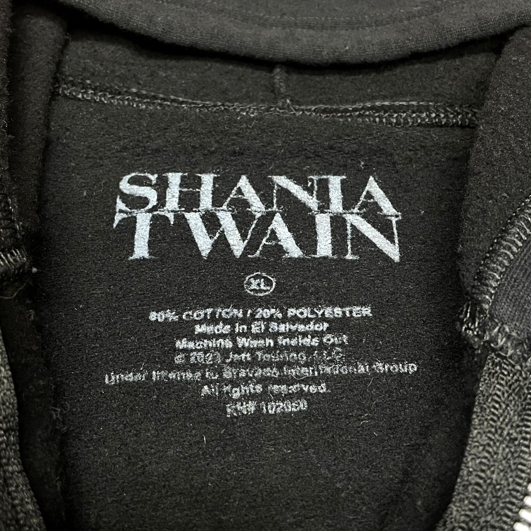 Vintage Shania Twain Hoodie Mens XL Black Queen of Me Tour 2023 Full Zip Sweatshirt Size US XL / EU 56 / 4 - 5 Thumbnail