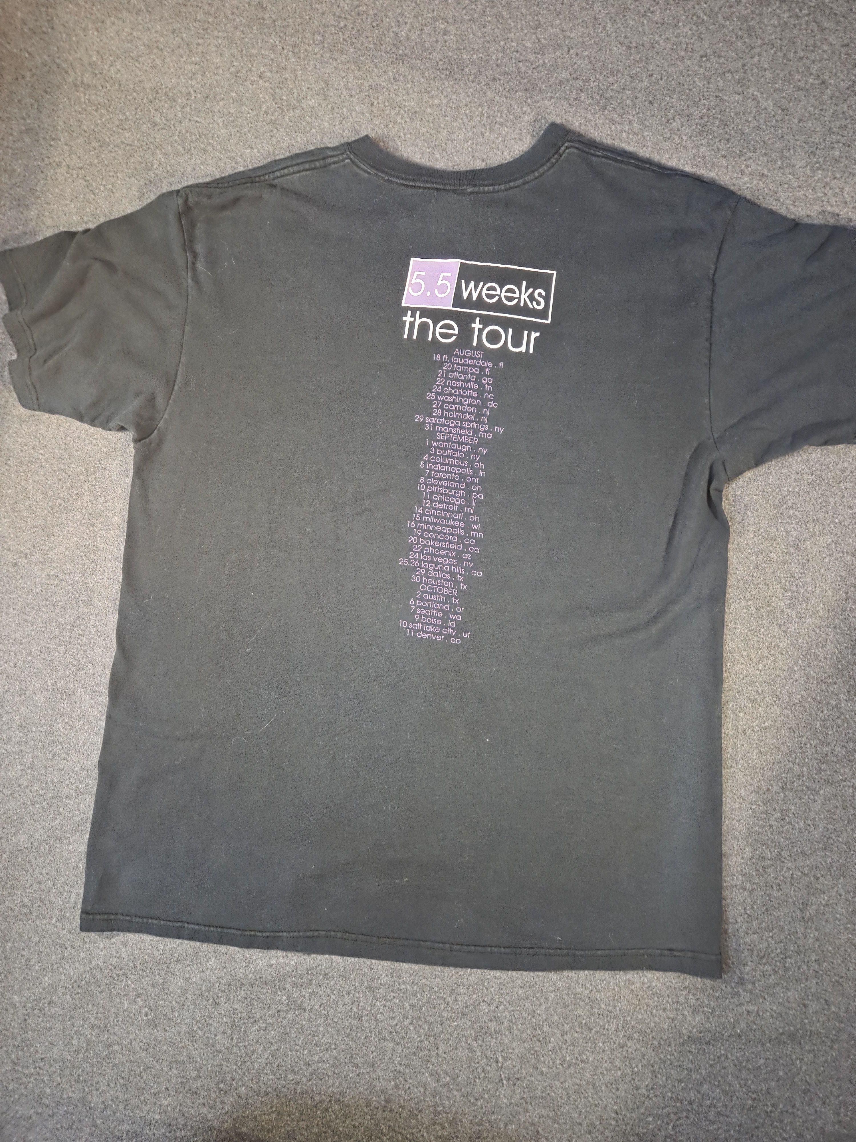 Anvil Vintage Tori Amos 5.5 Weeks Tour Shirt 1999 Size XL Original Size US XL / EU 56 / 4 - 4 Thumbnail