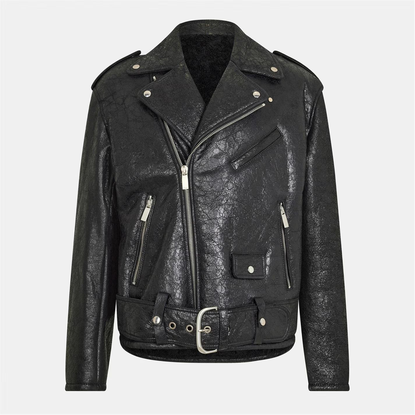 Off-White o1g2r1mq0326 Shearling Jacket in Black Size US S / EU 44-46 / 1 - 1 Thumbnail