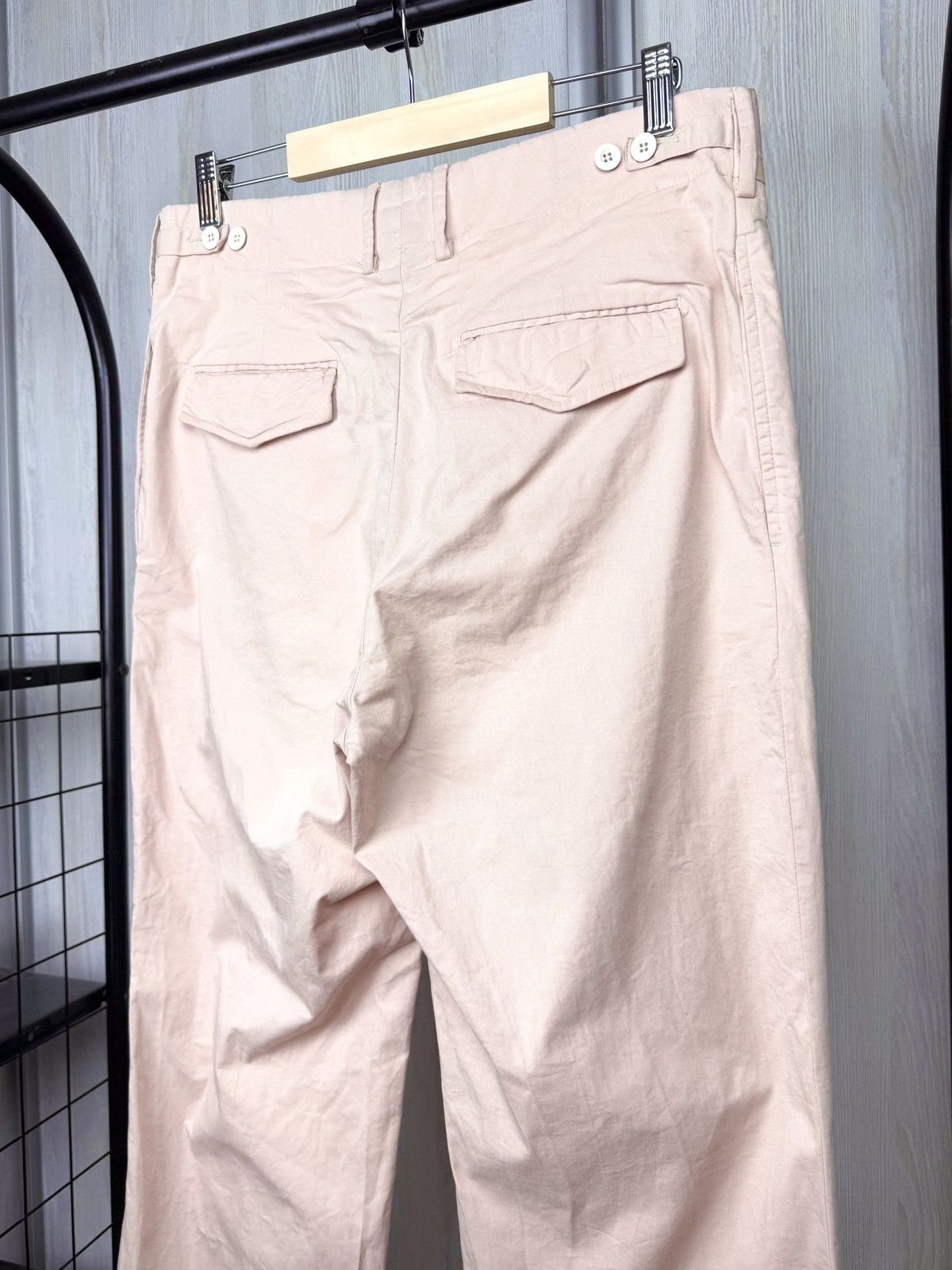 Gucci Gucci vintage pink wide bootcut classic chino pants Size US 34 / EU 50 - 7 Thumbnail