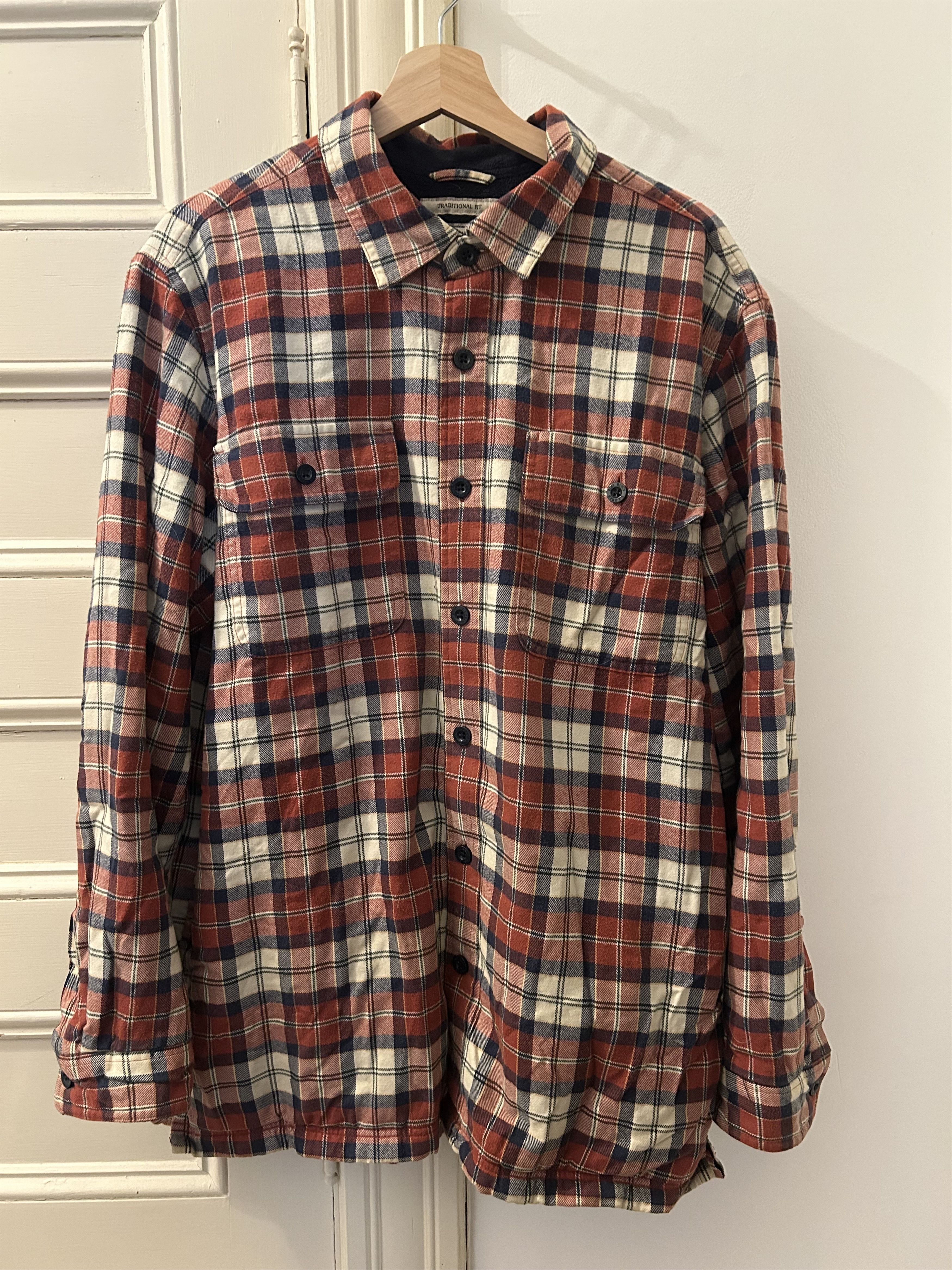 L.L. Bean L.L. Bean Fleece Lined Flannel Size US L / EU 52-54 / 3 - 1 Thumbnail