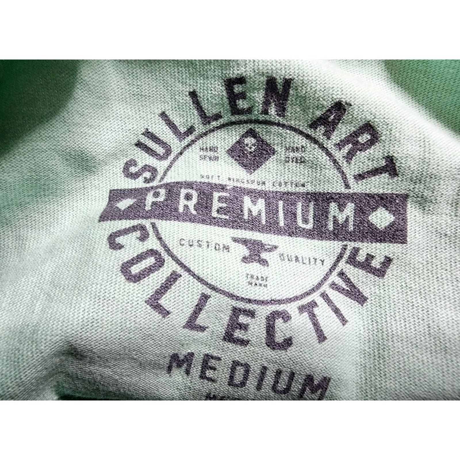 Vintage Sullen Mens M T-Shirt Crew Neck Short Sleeve Graphic Print Hands Rest In Paradise Blue Cotton 2020-2029 Art Tattoo USA Biker Size US M / EU 48-50 / 2 - 4 Thumbnail