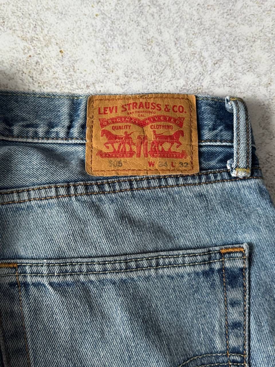 Levi's × Levi's Vintage Clothing × Vintage Vintage Levi’s 501 Washed Blue Denim Baggy Pants Y2K Rare Size US 32 / EU 48 - 2 Thumbnail