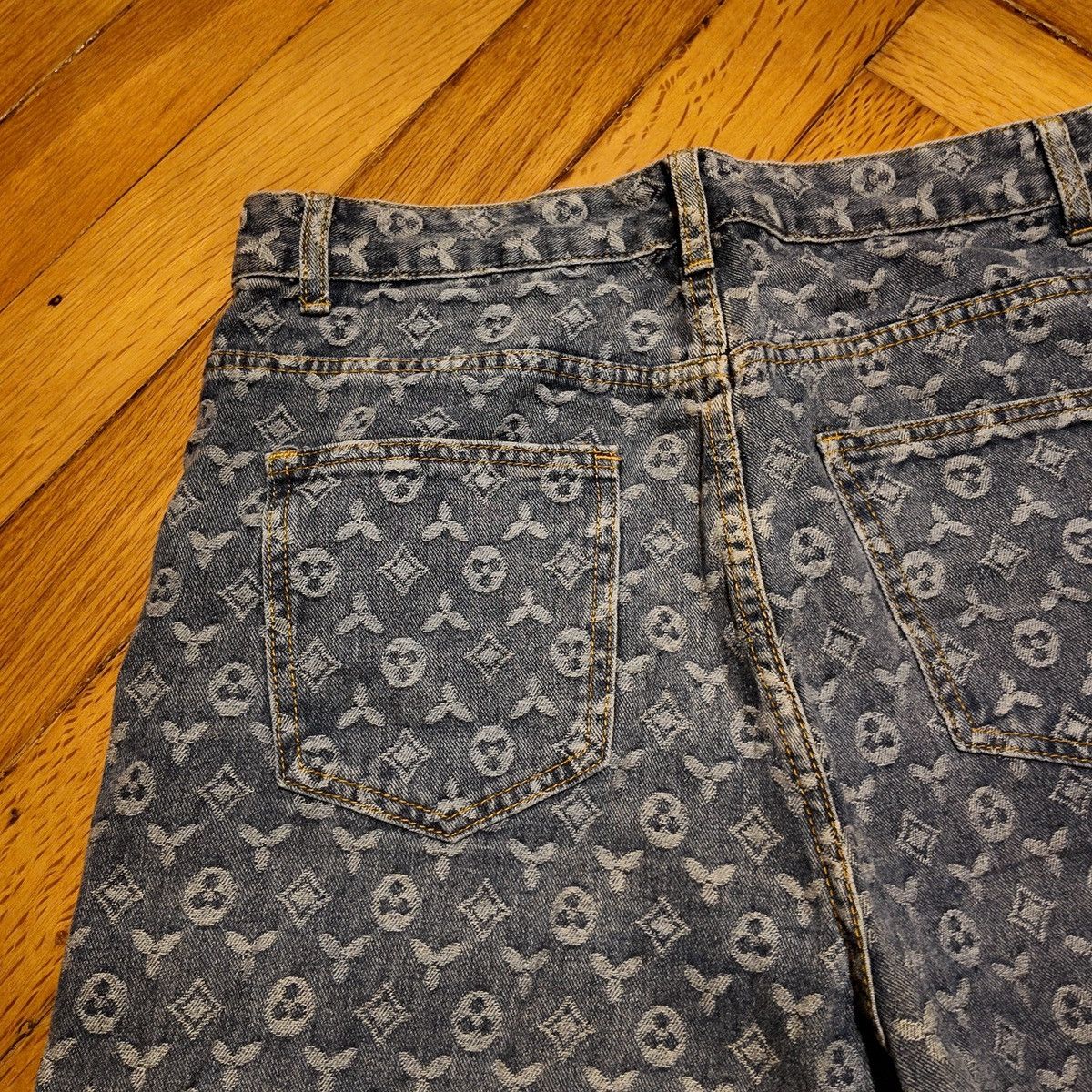 Other Monogram Jeans W32/33 Y2K Denim Size US 31 - 4 Thumbnail