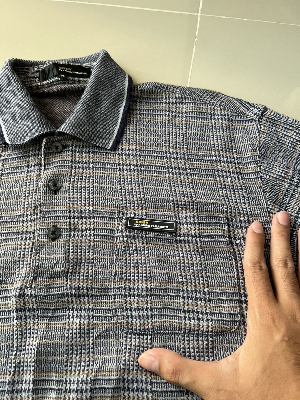 Japanese Brand Sissy By Kansai Yamamoto Polo Longsleeves Size US M / EU 48-50 / 2 - 2 Thumbnail