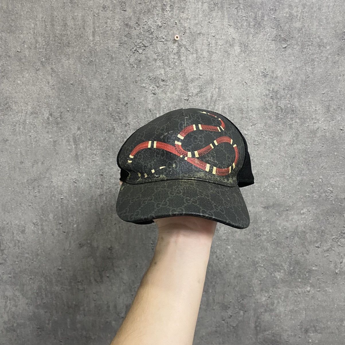 Gucci Gucci Snake Monogram Cap Hat Size ONE SIZE - 1 Thumbnail