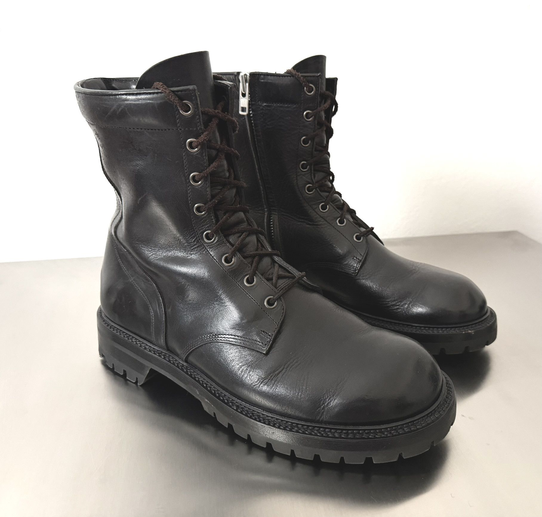 Rick Owens Rick Owens Goodyear Flex Combat Boots EU44 UK10 Size US 11 / EU 44 - 1 Thumbnail