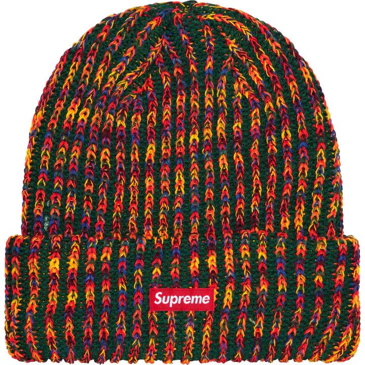 Supreme Supreme Rainbow Loose Gauge Beanie OLIVE | Grailed