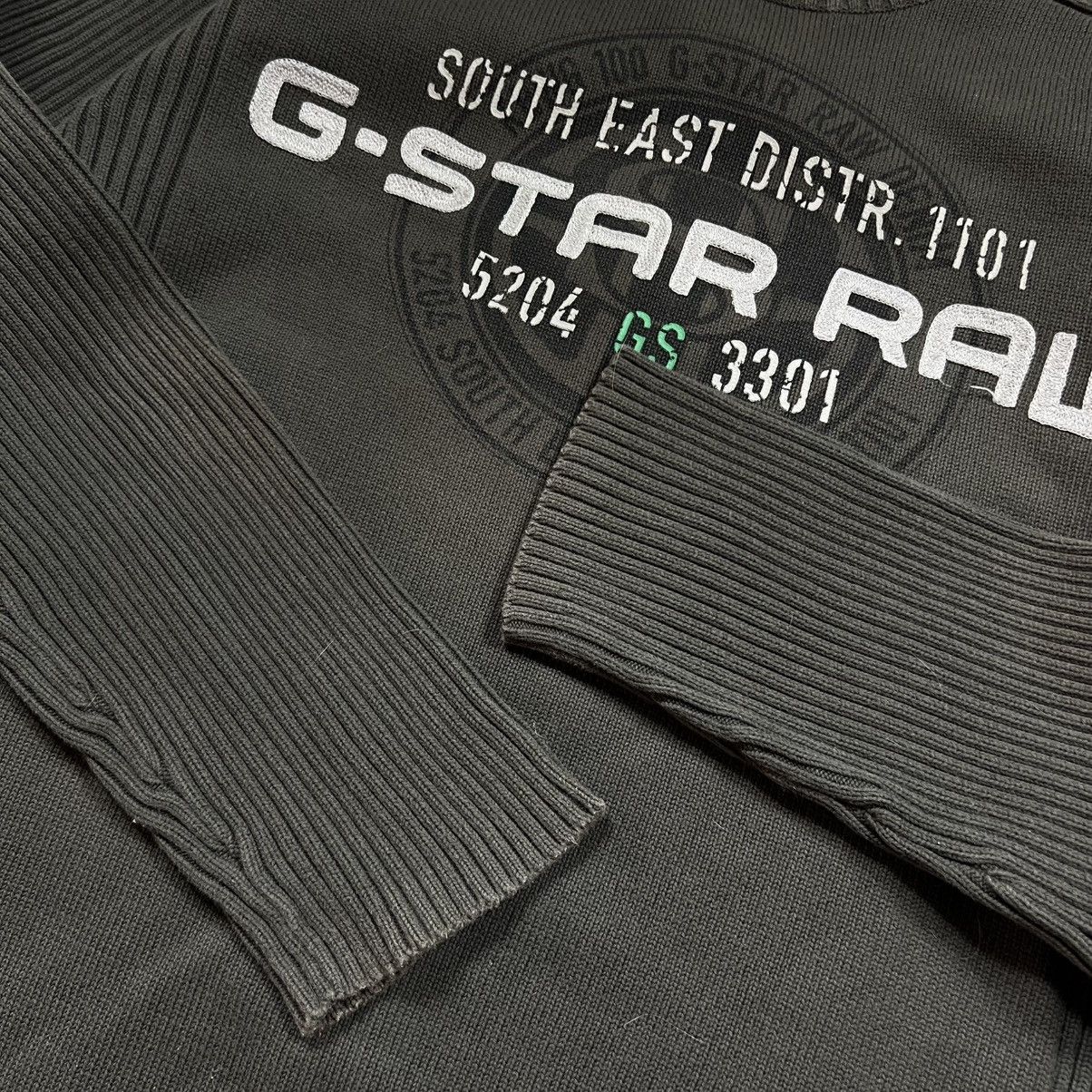 G-Star 00s G-Star Raw Vintage Avant Garde Knit Military Sweater Size US XL / EU 56 / 4 - 8 Thumbnail