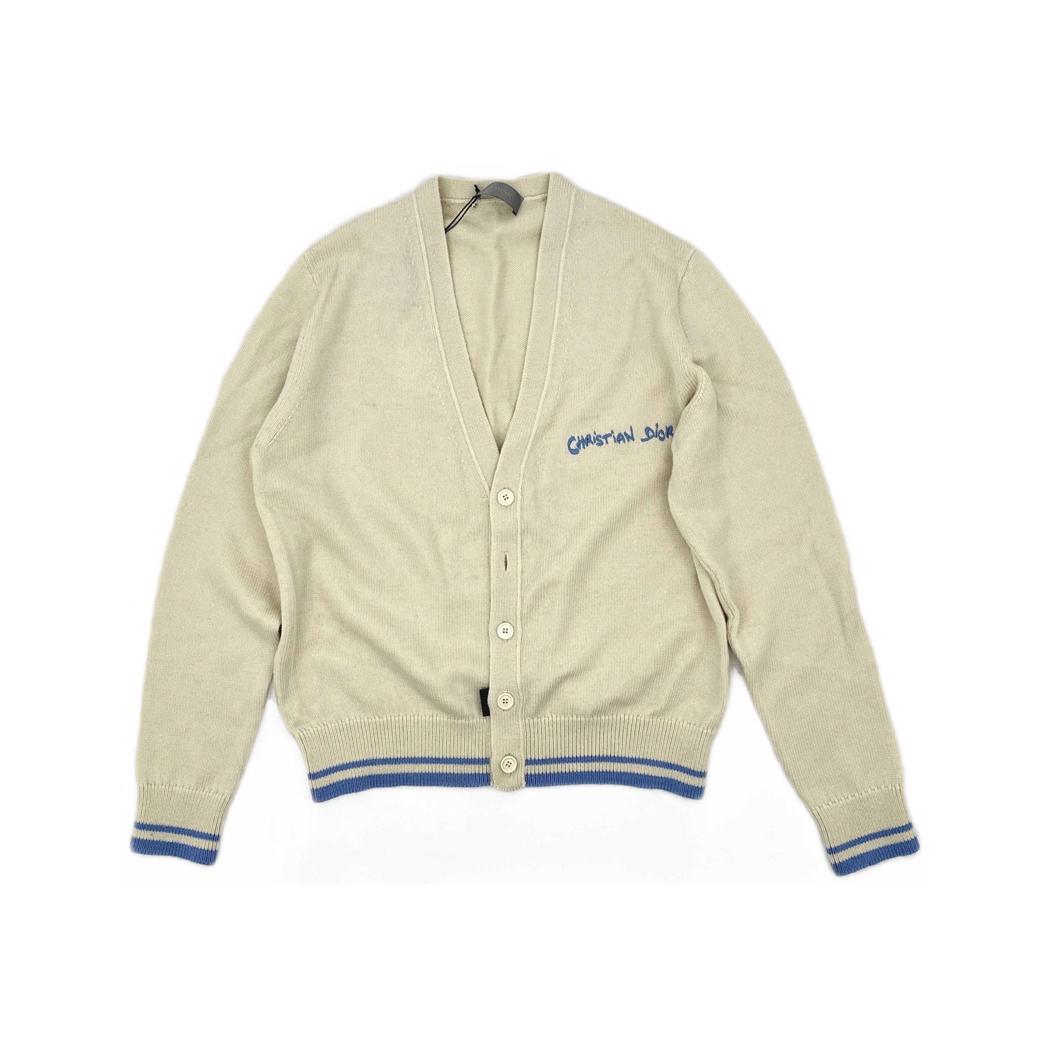 Dior Dior Logo Embroidered Cardigan Size M Size US M / EU 48-50 / 2 - 1 Thumbnail