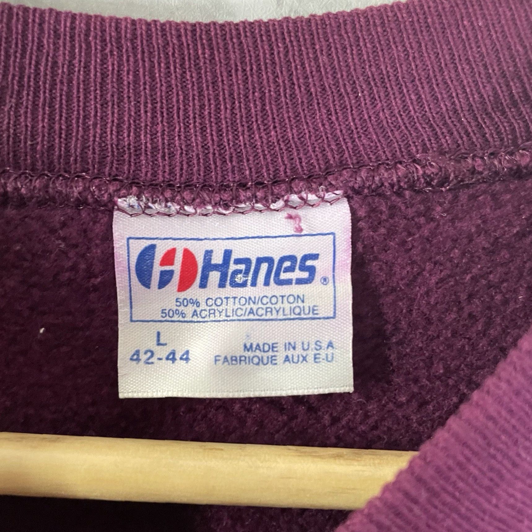 Hanes VINTAGE Hanes Sports Hoodie Men Large Red Pullover 90s Theater USA Size US L / EU 52-54 / 3 - 4 Thumbnail