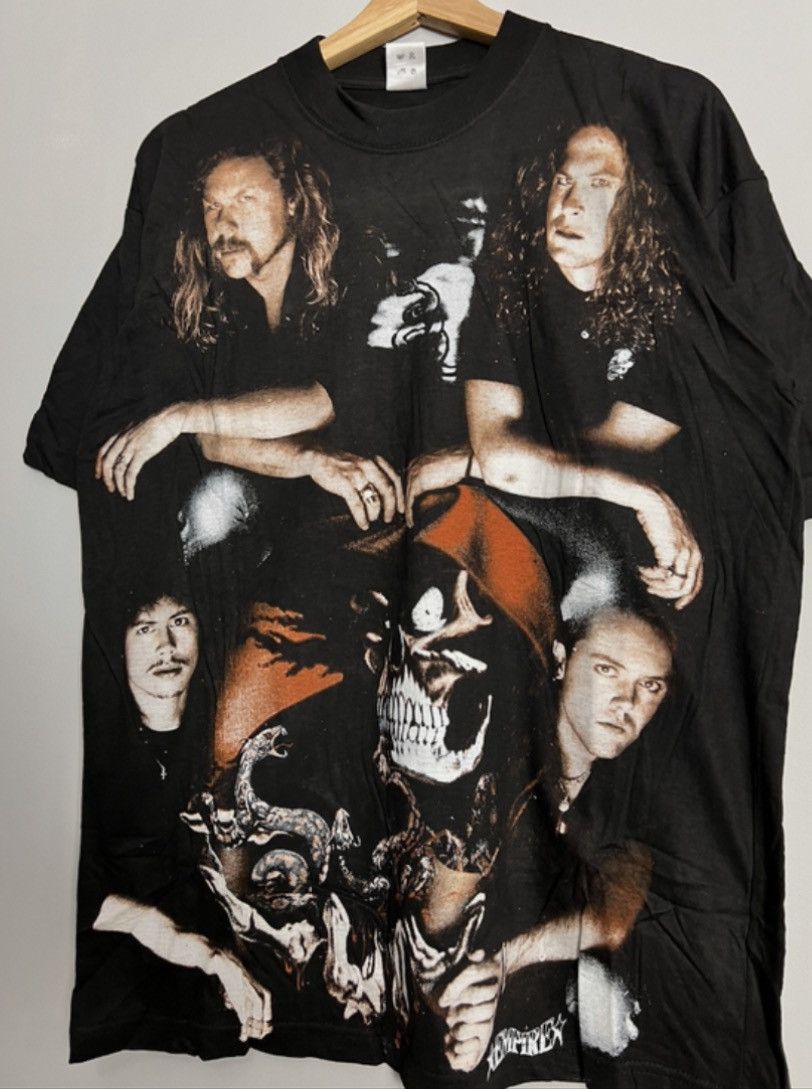 Band Tees Rare Vintage 90s Metallica Heavy Metal Band lxxl grail hype Size US XL / EU 56 / 4 - 3 Thumbnail