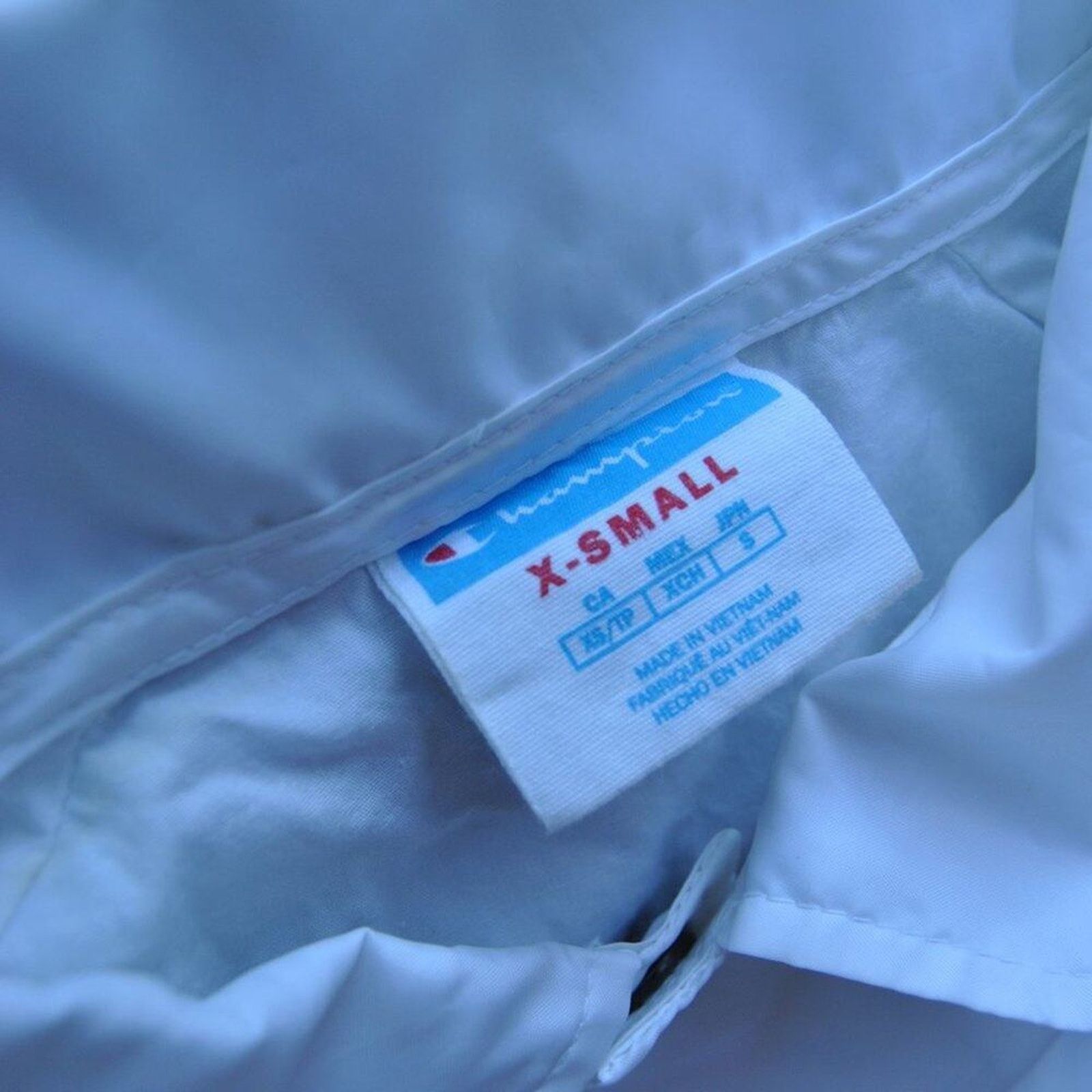 Champion Champion X-Small Button Up Rain Jacket White w/ Tie Waist Size XS / US 0-2 / IT 36-38 - 4 Thumbnail