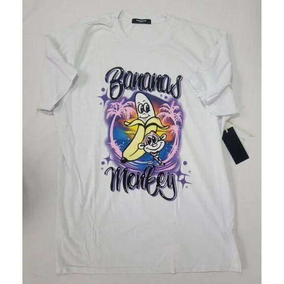 Other Bananas Monkey Short Sleeve Tee Shirt HOOD CLASSIC Size US L / EU 52-54 / 3 - 1 Thumbnail