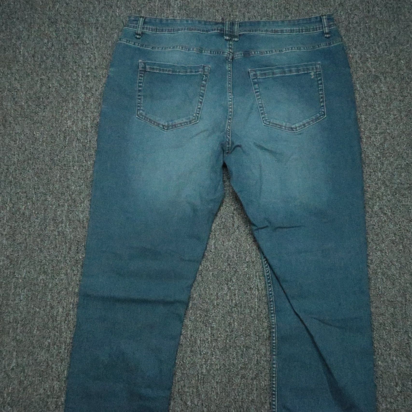 Vintage The Perfect Jean Jeans Men 40x32 Blue Slim 5-Pocket Medium Wash Whiskered NWT Vintage No Size US 40 / EU 56 - 6 Thumbnail