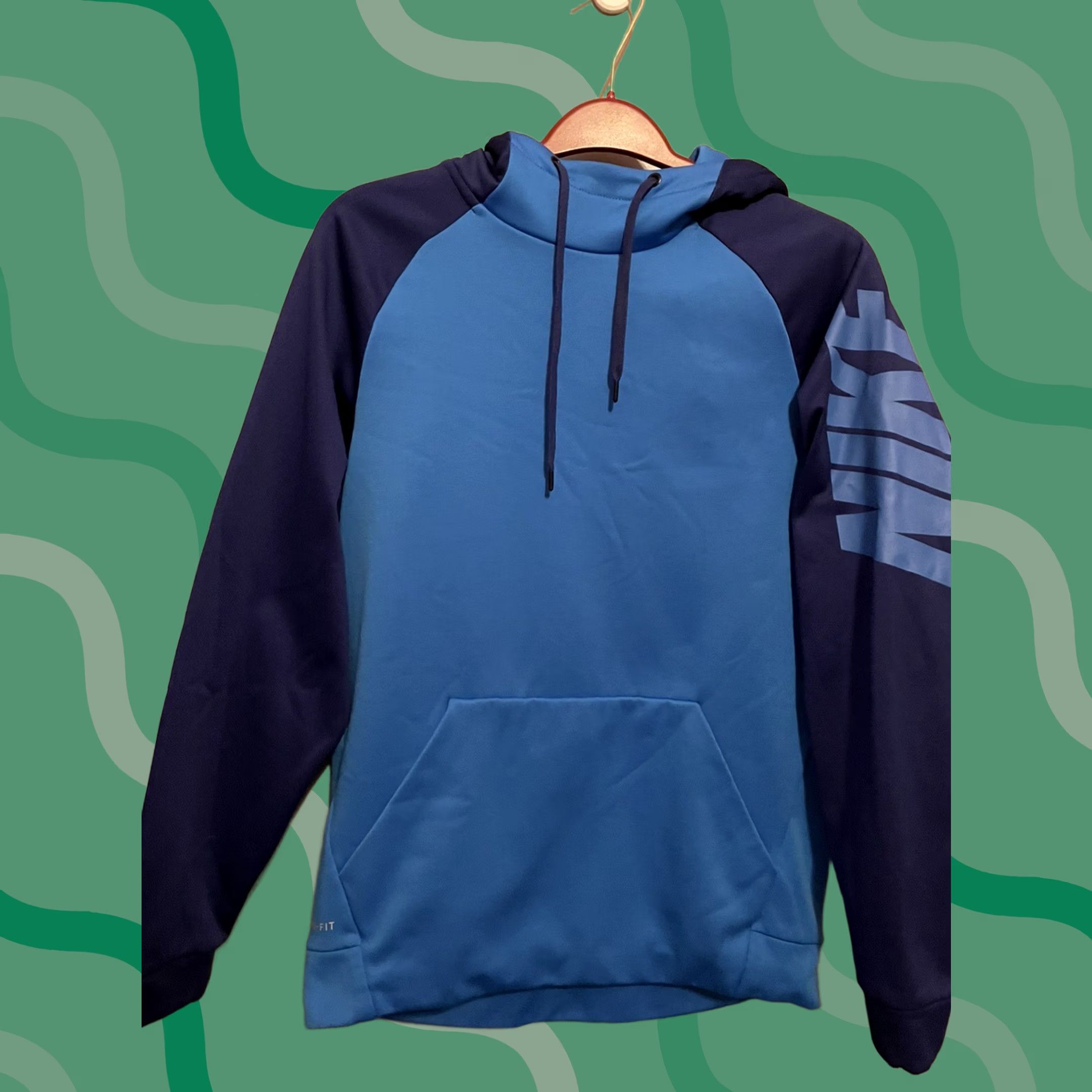 Nike Nike Dri Fit Logo Hoodie Sweatshirt Shirt Mens Medium Blue Pullover Logo All Seasons 2020-2029 Knit- Polyester Sportswear Nike Mens Regular ZIP Front? Size US M / EU 48-50 / 2 - 1 Thumbnail