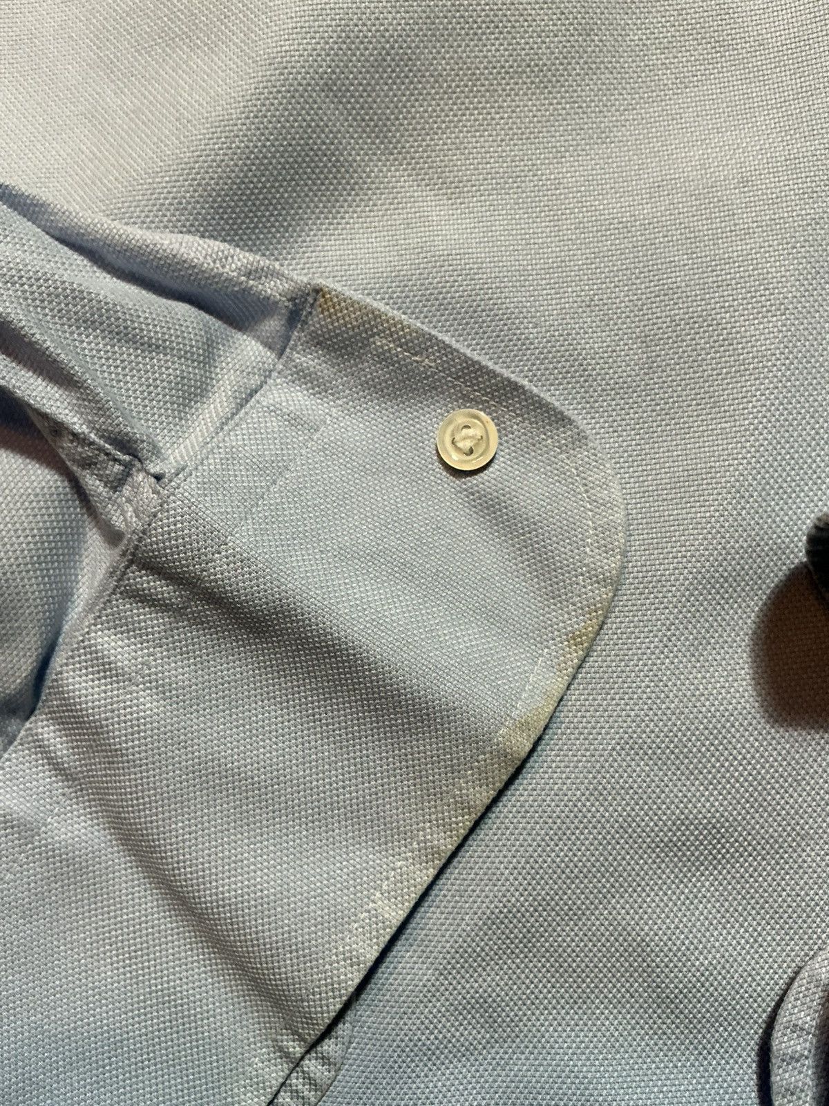 Armani Collezioni Armani Collezioni Made In Italy Blue Button Dress Shirt Size US XL / EU 56 / 4 - 7 Thumbnail