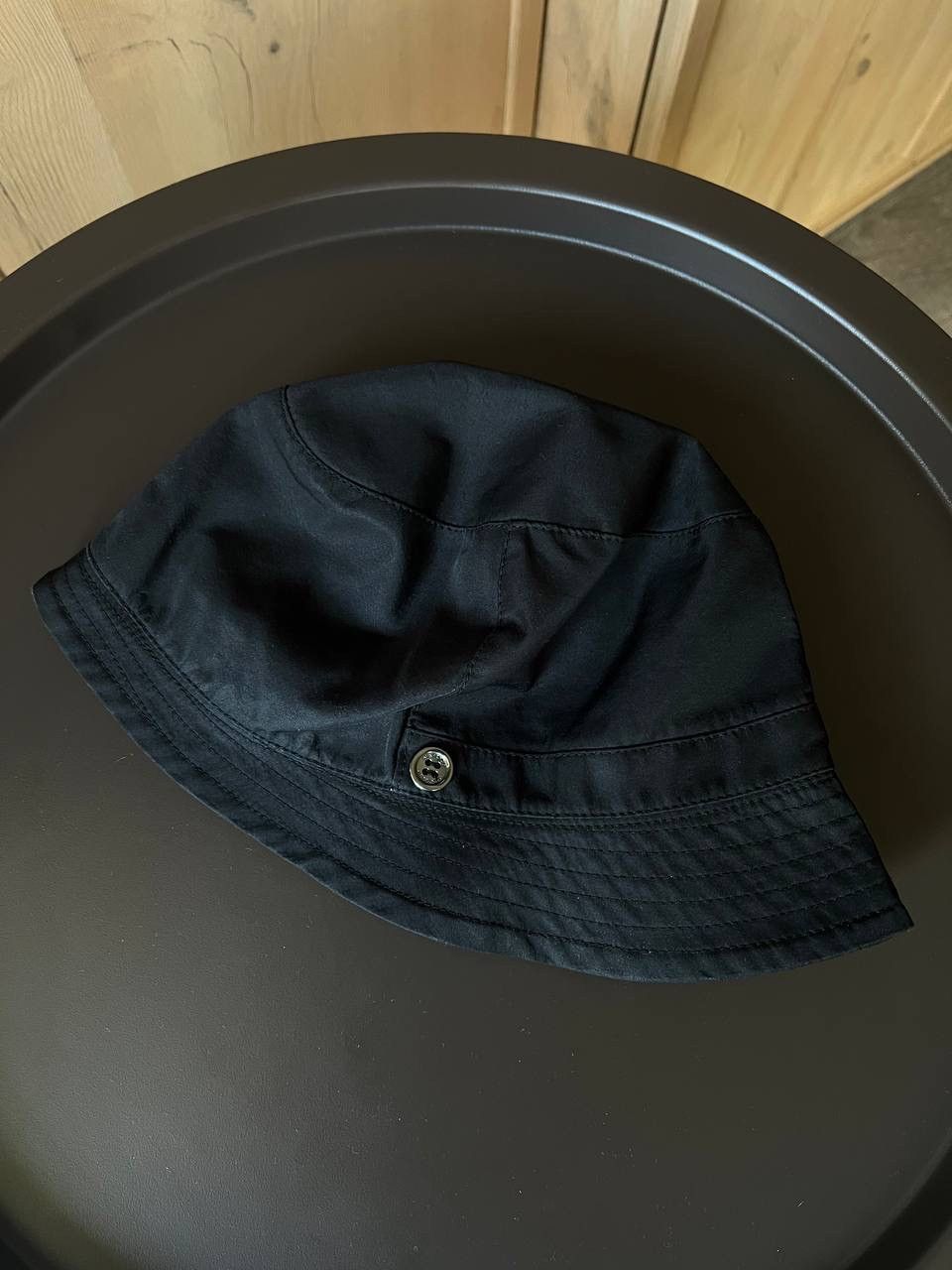 Burberry × Japanese Brand × Vintage Vintage Burberry Panama black bucket hat nova check lining Size ONE SIZE - 3 Thumbnail