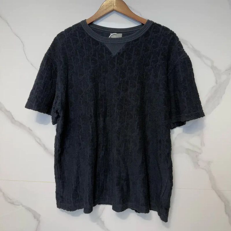 Dior Dior Dark Blue Logo Short Sleeve T-Shirt 0089 Size US L / EU 52-54 / 3 - 1 Thumbnail