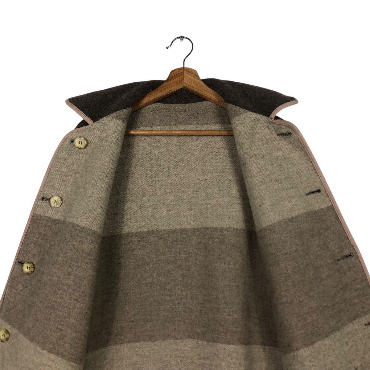 Vintage 📌Vintage Wool Chore Jacket Reversible Trussardi Jeans Size US XS / EU 42 / 0 - 17 Thumbnail