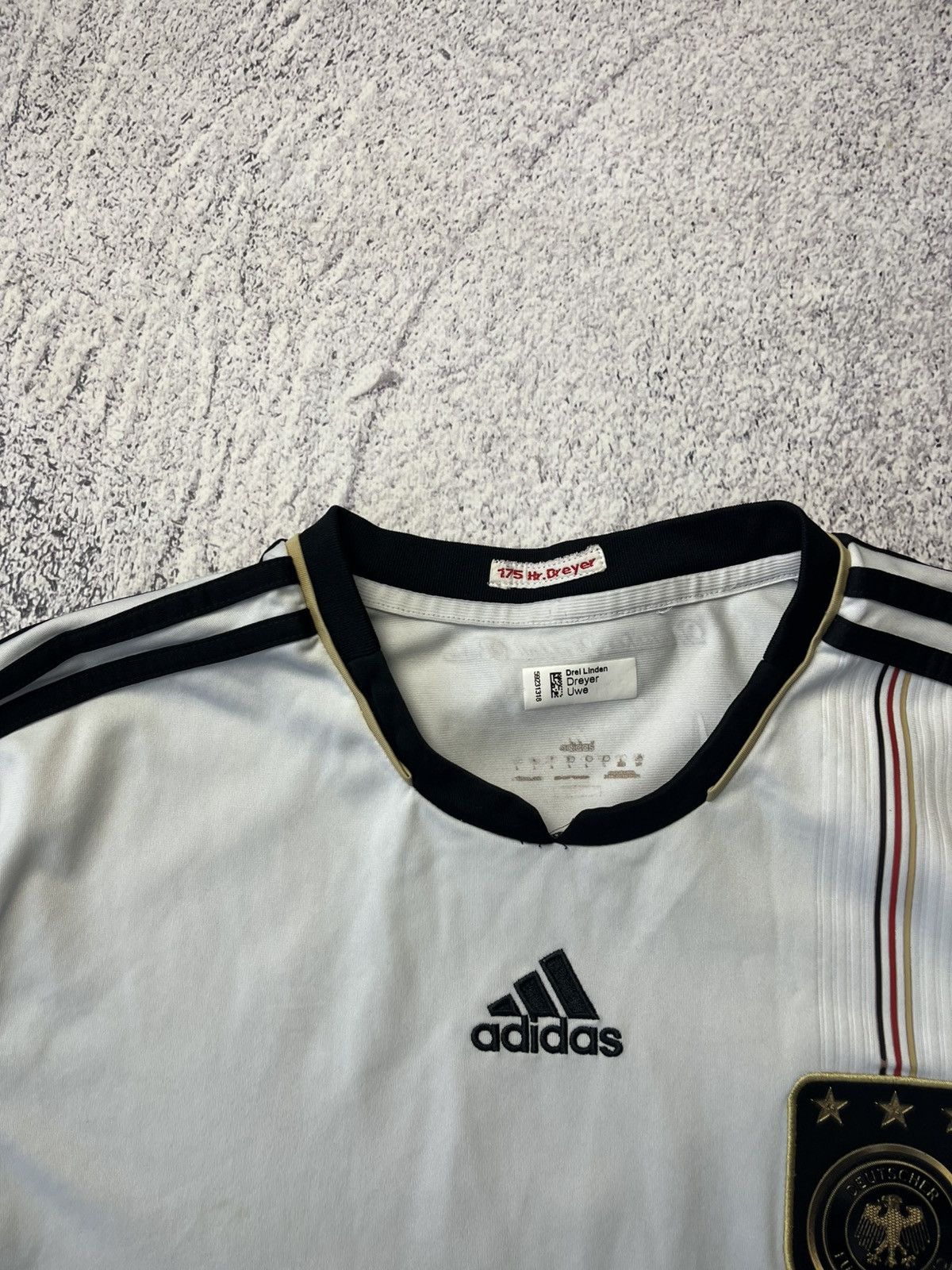 Adidas GERMANY ADIDAS 2010 WORLD CUP FOOTBALL HOME JERSEY SOCCER Size US M / EU 48-50 / 2 - 14 Thumbnail