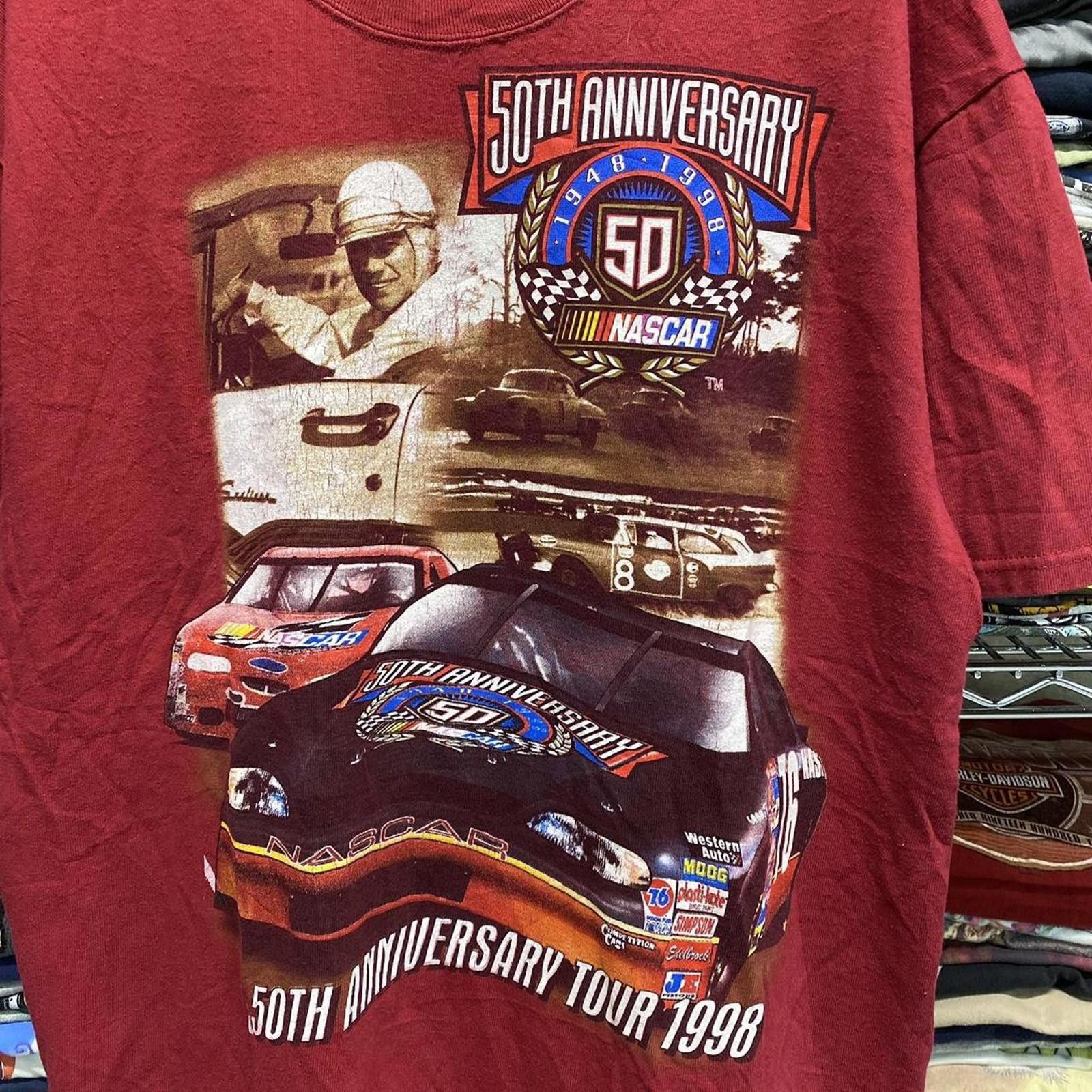 NASCAR 1998 NASCAR 50th Anniversary winston cup Tour Tee Size US L / EU 52-54 / 3 - 3 Thumbnail